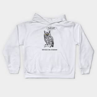 Irritable Owl Syndrome - SFW Kids Hoodie